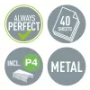 Leitz Stapler 5522 NeXXt, 40 Blatt Metall, 40 Blatt, Schwarz, P4, Metall, Kunststoff, 80 g/m², 140 Heftklammern
