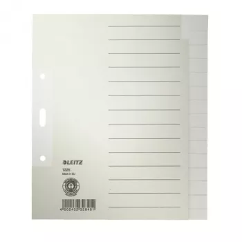 Leitz Register, A5, 170 mm, 200 mm, 1 Stk. Leitz Register, A5. Breite: 170 mm, Höhe: 200 mm. Menge pro Packung: 1 Stk.