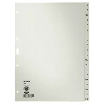 Leitz 43000085 Tab-Register Alphabetisches Tab-Register Grau