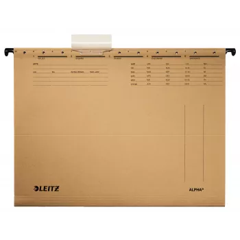 Leitz Alpha Hängemappe Karton, Metall A4 Braun