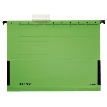 Leitz Alpha Hängemappe Karton, Metall A4 Grün 5 St.