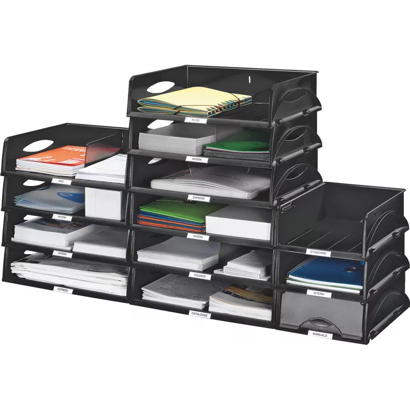 Leitz Tray Sorty Landscape Standard, Kunststoff, Schwarz, A4, 405 mm, 300 mm, 125 mm
