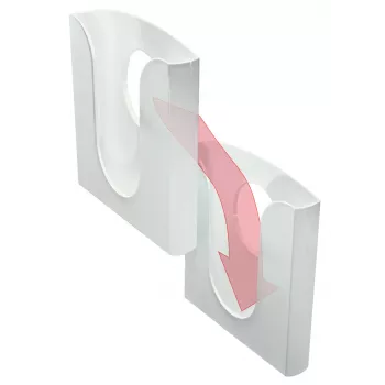 Leitz Literaturständer Presenter, Kunststoff, Transparent, A4, 255 mm, 45 mm, 280 mm