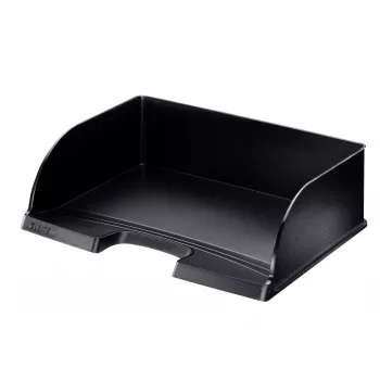 Leitz Briefablage Plus Landscape Jumbo, Kunststoff, Schwarz, Umschlag, Brief, Notiz, Papier, 350 x 103 x 273 mm, 363 x 273 x 103 mm, 400 g