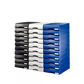 Leitz Briefablage Schubladeneinheit Plus, Kunststoff, Grau, A4, 234 x 325 x 53 mm, 255 mm, 376 mm