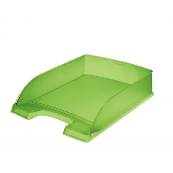 Leitz Briefablage Standard Plus Frosty Standard, Kunststoff, Grün, A4, 255 mm, 357 mm, 70 mm