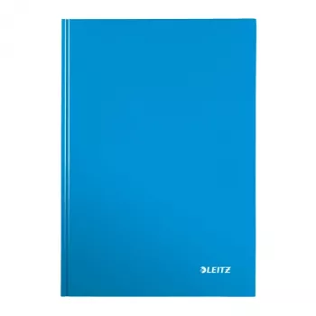 Leitz Notebook WOW A4 kariert mit Hardcover 90g/80 Blatt, Blau, A4, 80 Blatt, 80 g/m², kariertes Papier, Hardcover