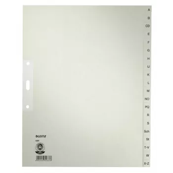 Leitz 12010085 Tab-Index Alphabetischer Tab-Index Papier Grau