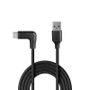 Lindy 1m USB 3.2 Type-A auf rechtwinkliges USB-C Kabel, 10Gbps