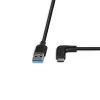 Lindy 1m USB 3.2 Type-A auf rechtwinkliges USB-C Kabel, 10Gbps