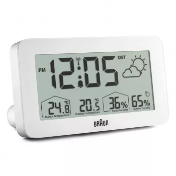 Braun BC13WP-DCF Wecker Digitaler Wecker Weiß