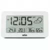 Braun BC13WP-DCF digitale Wetterstation mit Uhr, weiß