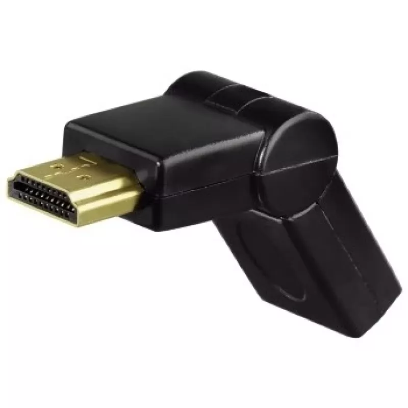 Hama Kompakt-Adapter HDMI-Stecker - HDMI-Buchse, schwenkbar, schwarz