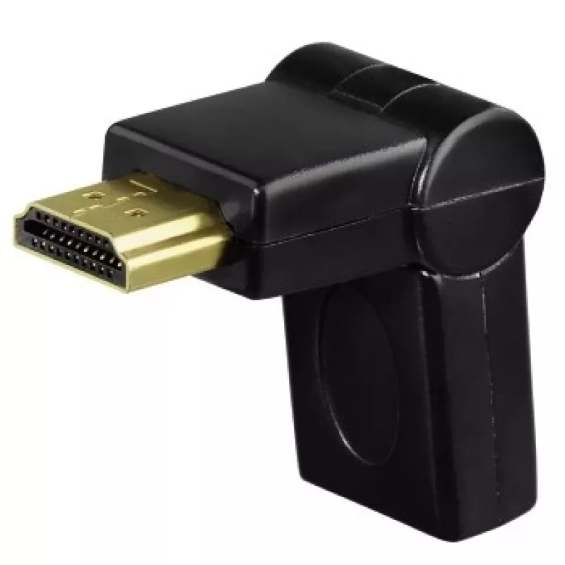Hama Kompakt-Adapter HDMI-Stecker - HDMI-Buchse, schwenkbar, schwarz