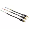 Hama ProClass YUV-Kabel, 3 Cinch - 3 Cinch, Metall, 1,5 m Komponenten-Videokabel (YPbPr) 3 x Cinch Schwarz