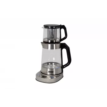 Unold 18215 Samowar Selin elektrischer Wasserkocher 1,7 L 1800 W Edelstahl