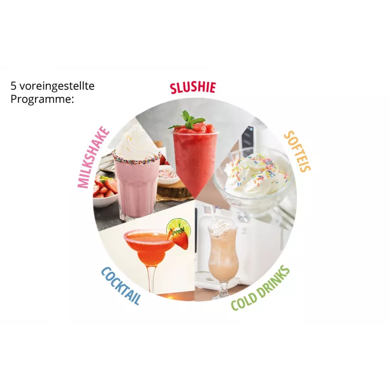 Unold 48956 Sofie 2in1 Slush- und Softeismaschine, schwarz