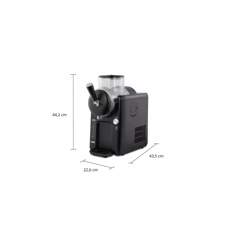 Unold 48956 Sofie 2in1 Slush- und Softeismaschine, schwarz