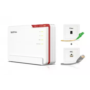 Box FRITZ! 5690 Pro International WLAN-Router 2,5 Gigabit Ethernet Tri-Band (2,4 GHz / 5 GHz / 6 GHz) Weiß