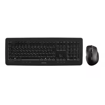 CHERRY DW 5100 Tastatur Maus inklusive Universal RF Wireless AZERTY Belgisch Schwarz