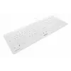 Contour Design STREAM PROTECT, Full-size (100%), Kabelgebunden, USB, Scheren-Tastenschalter, QWERTY, Weiß