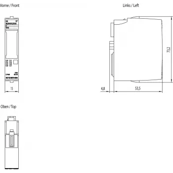 Siemens SIMATIC ET 200SP Digitalausgabemodul, 8 TO, 6ES7132-6BF01-0BA0