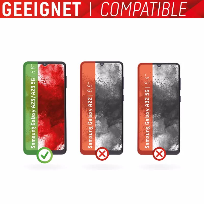 Displex Displayschutzfolie Samsung Galaxy A23 5G Gehärtetes Glas