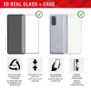 Displex Displayschutz + Hülle für Samsung Galaxy S23 Ultra, Eco-Montagerahmen, vollflächige Abdeckung