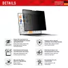 Displex PRIVACY SAFE entfernbarer 2-Wege-Sichtschutzfilter für Laptop/Notebook (randlos/frameless) 14'' (16:9)