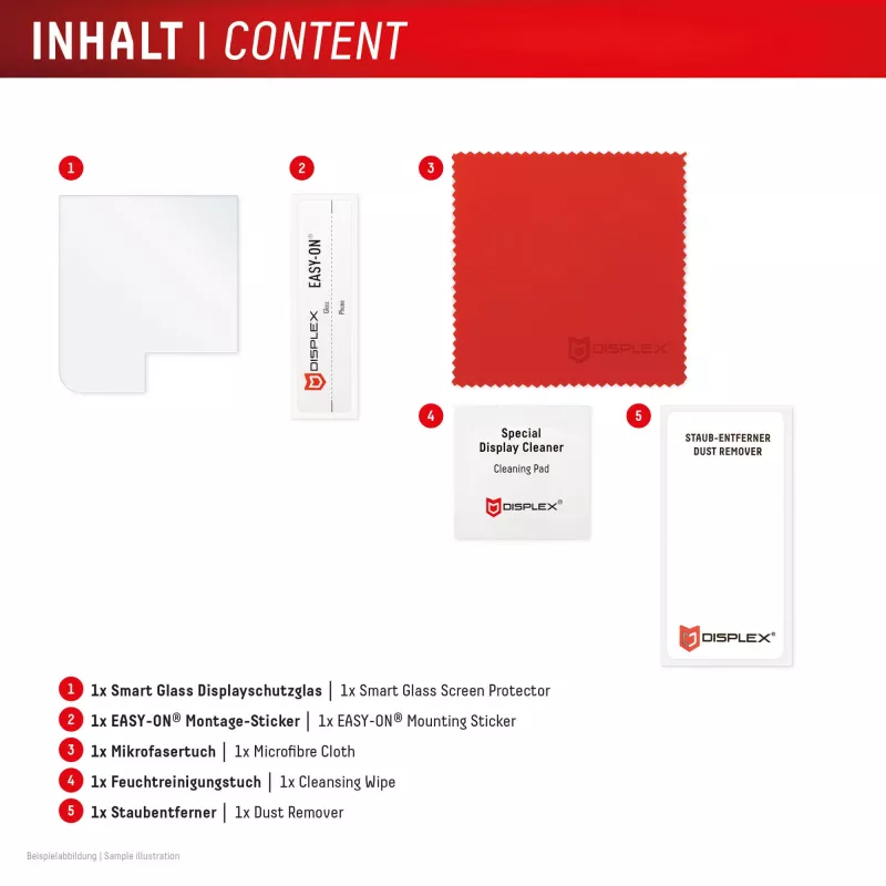 Displex Smart Glass Displayschutzfolie für Samsung Galaxy Z Flip5/Z Flip6 (02024)