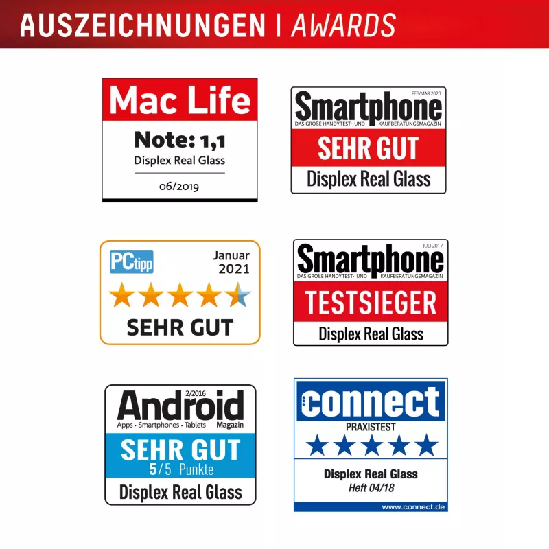 Displex Displayschutz (10H) für Samsung Galaxy A26, Eco-Montagerahmen, kratzfest