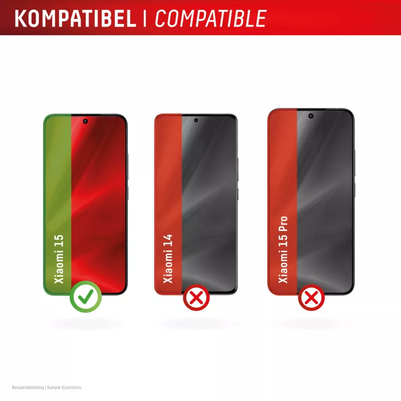 Displex Displayschutzfolie (10H) für Xiaomi 15, Eco-Montagerahmen, kratzfest