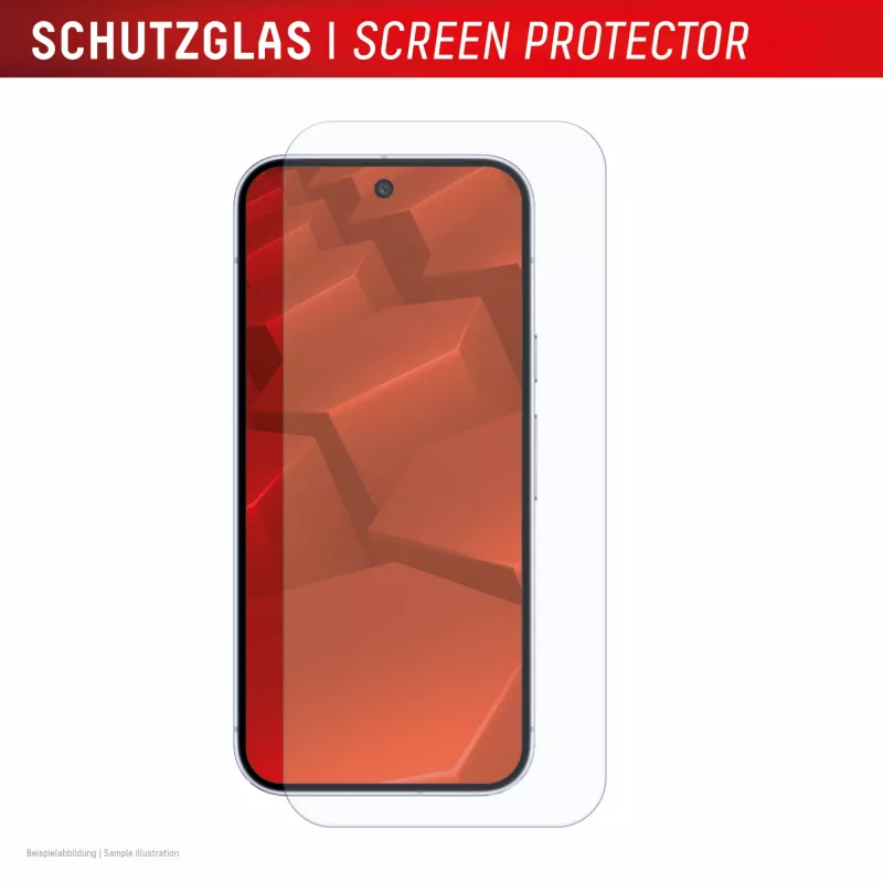 Displex Displayschutzglas + Hülle für Google Pixel 10 Pro, Eco-Montagerahmen, kratzfest