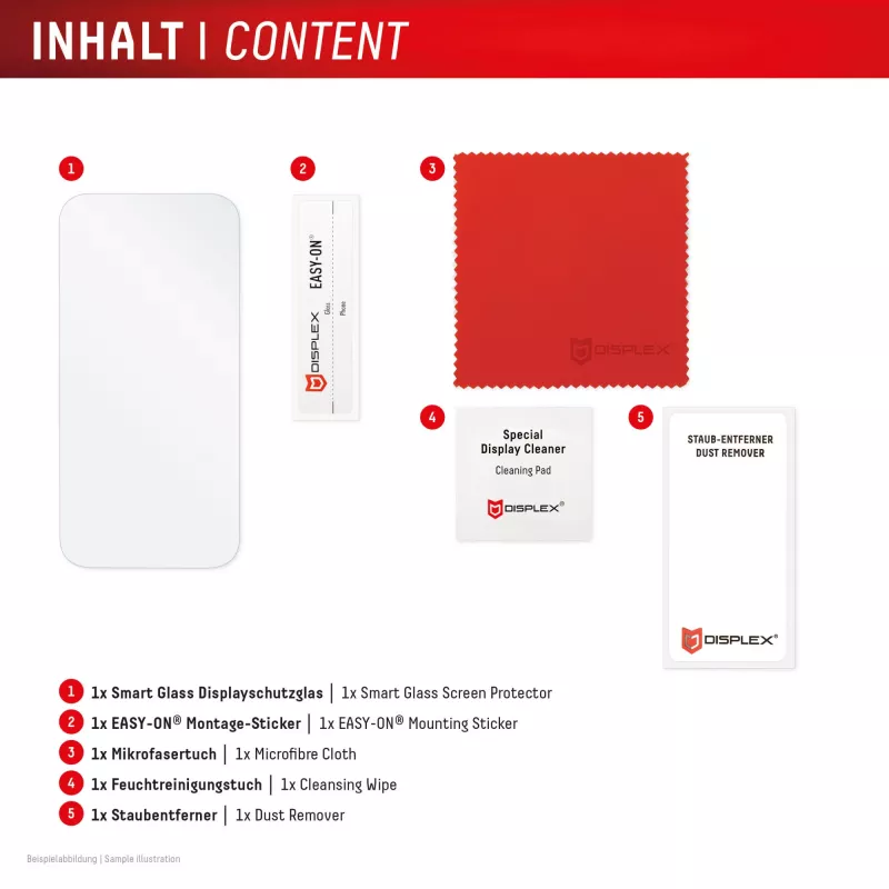 Tempered Smart Glass Screen Protector e.v.i. für Xiaomi 15T / 15T Pro (9H), Montageaufkleber, transparent