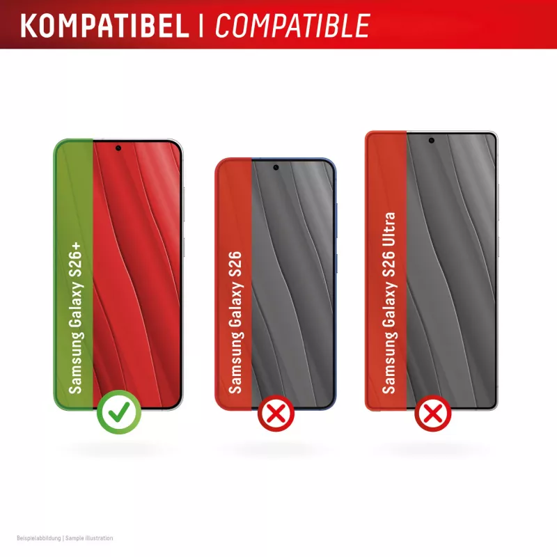 Displex Displayschutz + Hülle für Samsung S26+, kratzfest