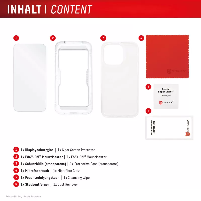 Displex Displayschutzfolie + Hülle für Samsung A37, kratzfest