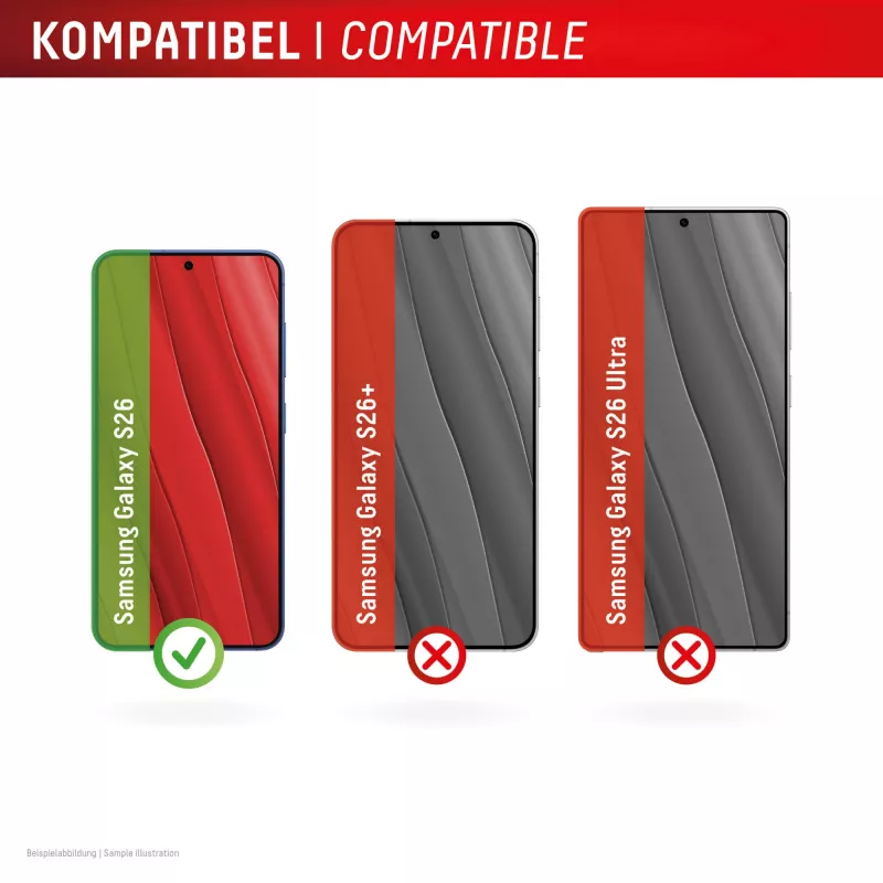 Displex Sichtschutz-Displayschutzglas (10H) für Samsung S26, Blickschutzfilter