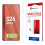 Displex Smart Glass (9H) für Samsung S26 Ultra, unzerbrechlich, Samsung, Galaxy S26 Ultra, Trockene Anbringung, Bruchfest, Schmutzabweisend, Kratzfest, Transparent, 1 Stück
