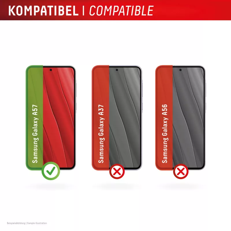 Displex Premium Displayschutzfolie (Vollabdeckung, 10H) für Samsung A57, Vollabdeckung