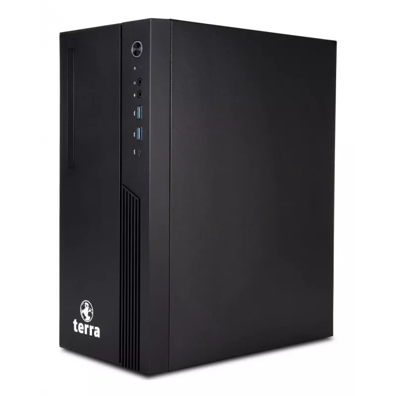 TERRA EU1000134 PC Intel® Core™ i3 i3-12100 8 GB DDR5-SDRAM 500 GB SSD Windows 11 Pro Micro Tower Schwarz