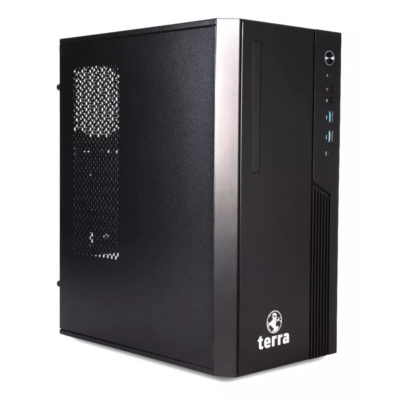 TERRA EU1000134 PC Intel® Core™ i3 i3-12100 8 GB DDR5-SDRAM 500 GB SSD Windows 11 Pro Micro Tower Schwarz