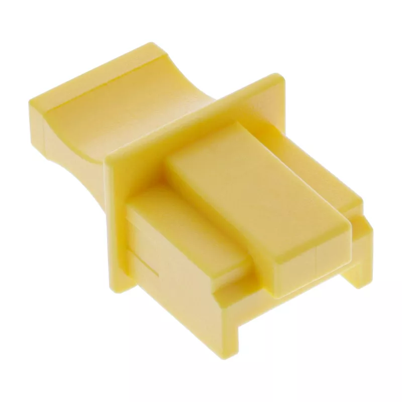 InLine Staubschutzkappe für RJ45-Buchse, gelb, 10 Stk.