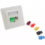 InLine Staubschutzkappe für RJ45-Buchse, dunkelrot, 10 Stück.
