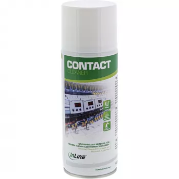 Reinigungssubstanz InLine Kontaktreiniger 400 ml — universeller Reiniger für elektrische Kontakte und Geräte