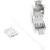 InLine RJ45 Keystone Jack Snap-In Modul Cat.6a, mit Staubschutzabdeckung blau