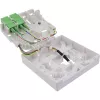 InLine FTTH-Anschlussdose vorkonfektioniert 4x LC/APC 9/125µm 20m