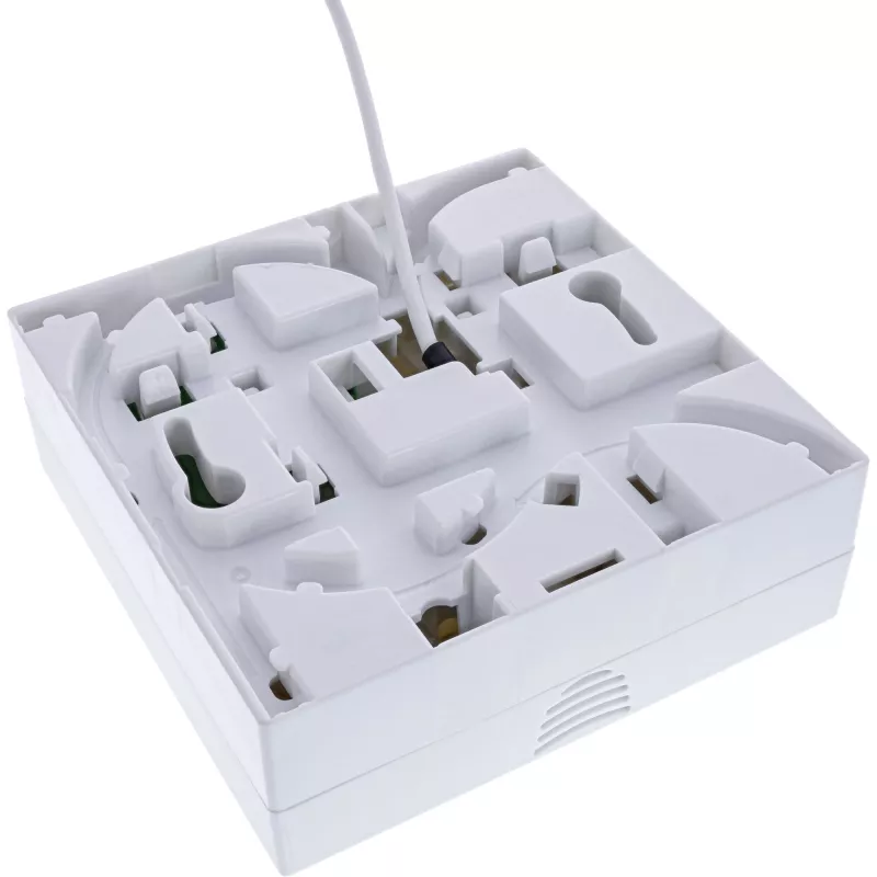 InLine FTTH-Anschlussdose vorkonfektioniert 4x LC/APC 9/125µm 20m