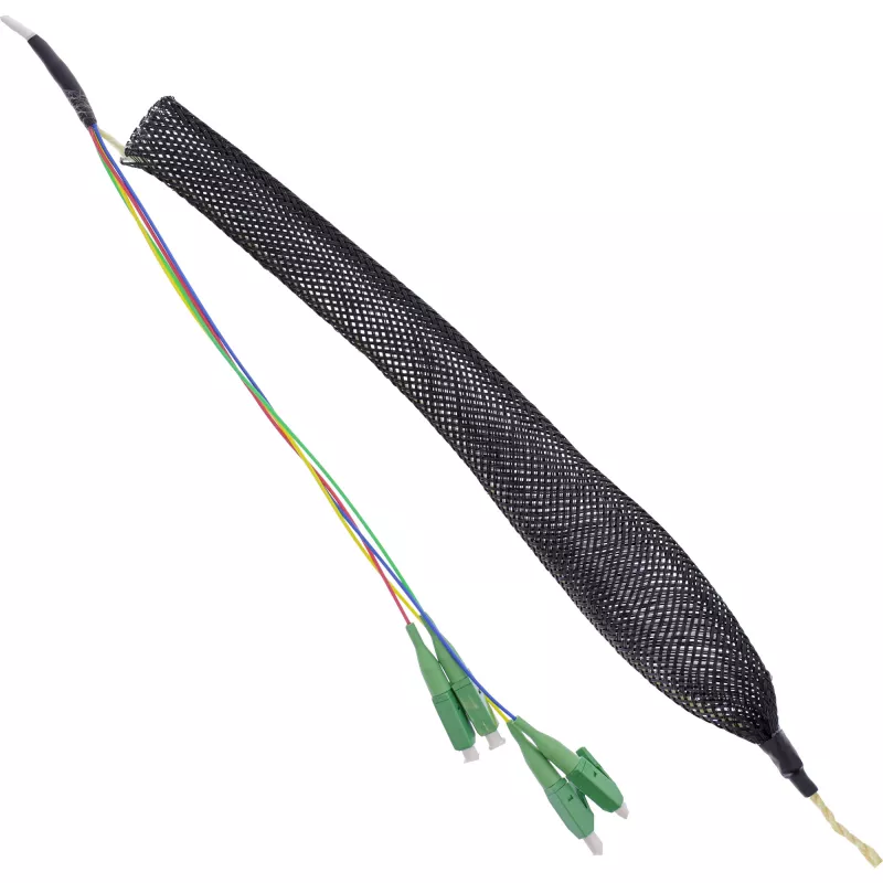 InLine FTTH Anschlussdose vorkonfektioniert 4x LC/APC 9/125µm 50m