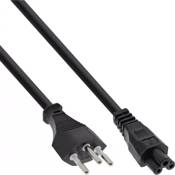 InLine B-16656C B-Pack 35 Stk. Notebook-Stromkabel, Swiss Plug auf C5, 2 m