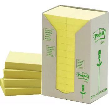 Selbstklebende Etiketten Post-IT 38 x 51 mm, Gelb — 24 Packungen × 100 Blatt